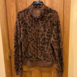 Old Navy Active Brown Dynamic Fleece Pullover